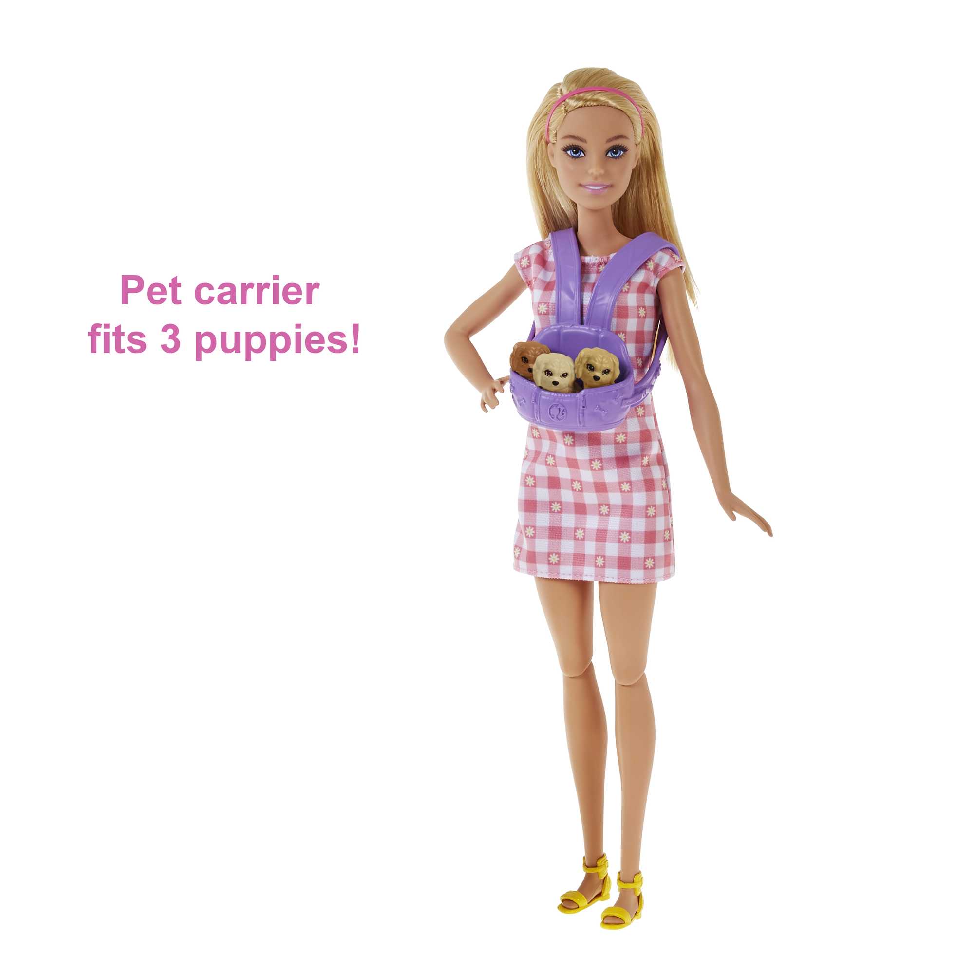 Barbie Newborn Pups Playset With Doll & Animal Toys - Image 4