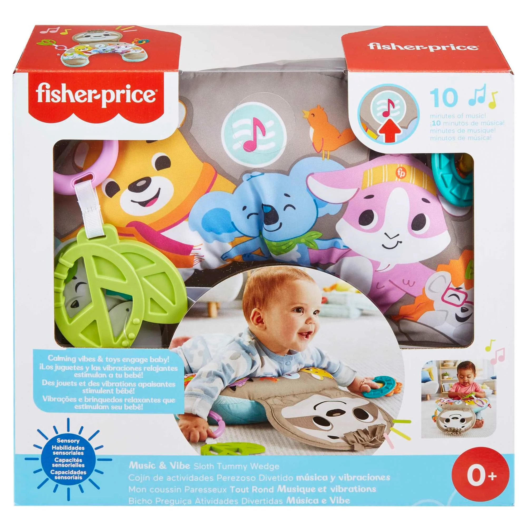 Fisher-Price Music & Vibe Sloth Tummy Wedge - Image 6