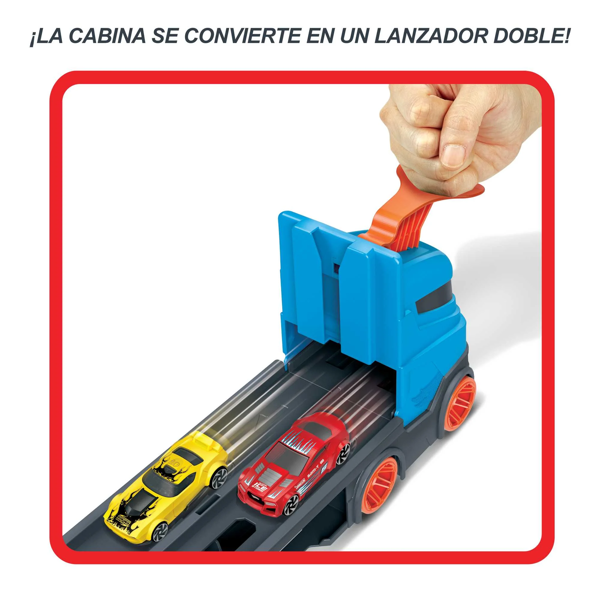Hot Wheels Camión de transporte y pista - Image 5