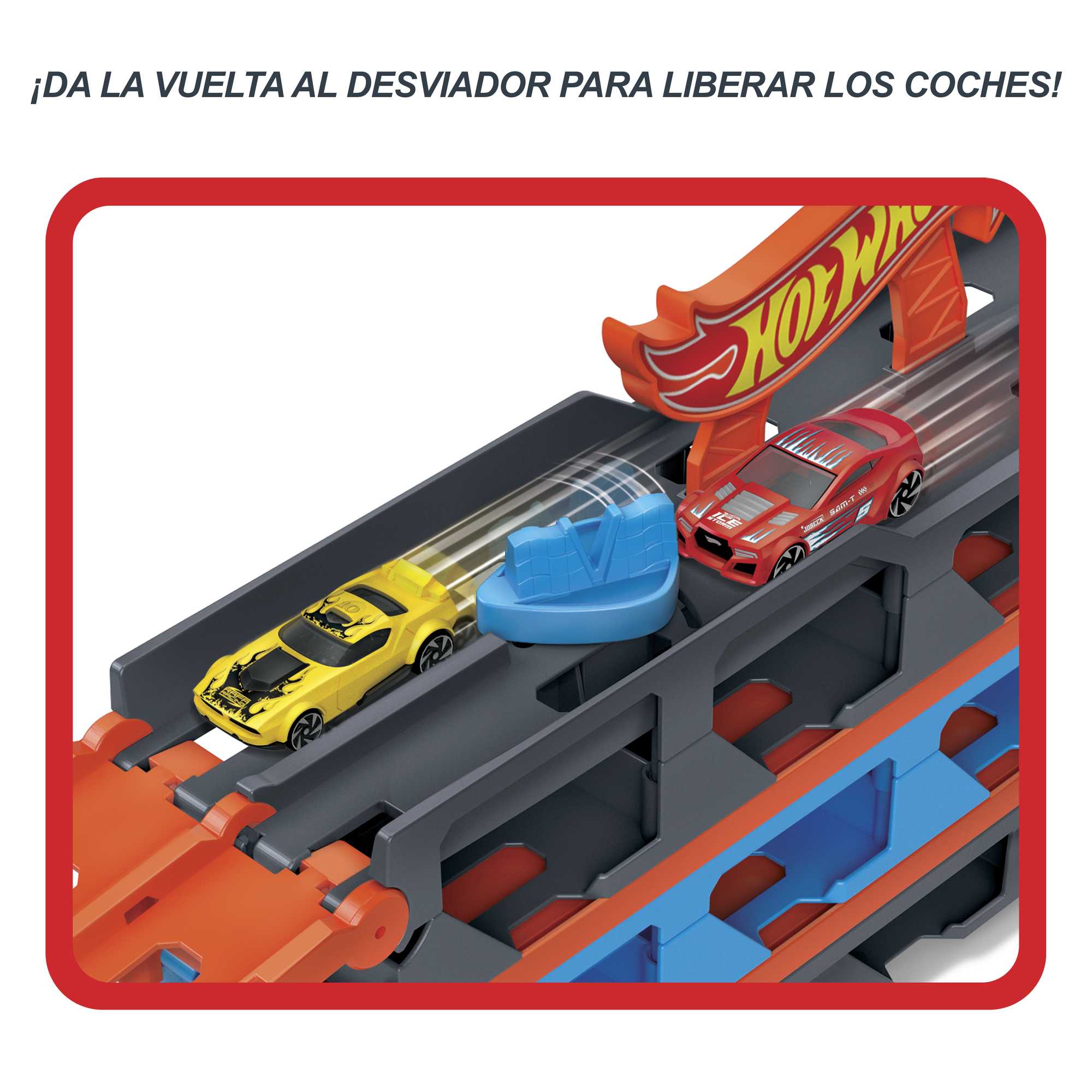 Hot Wheels Camión de transporte y pista - Image 7