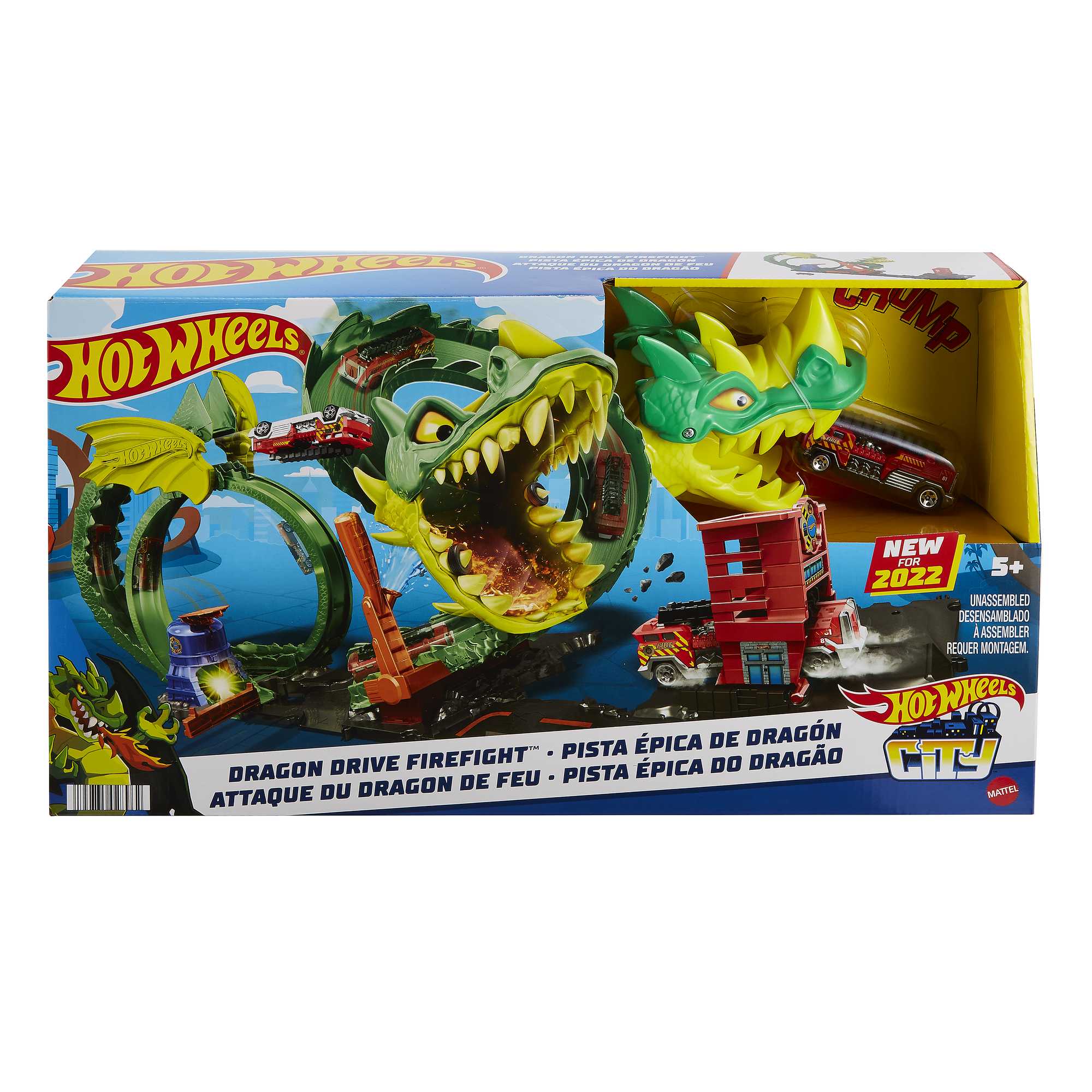 Hot Wheels City Dragon Drive Firefight, Firestation Playset - Image 7
